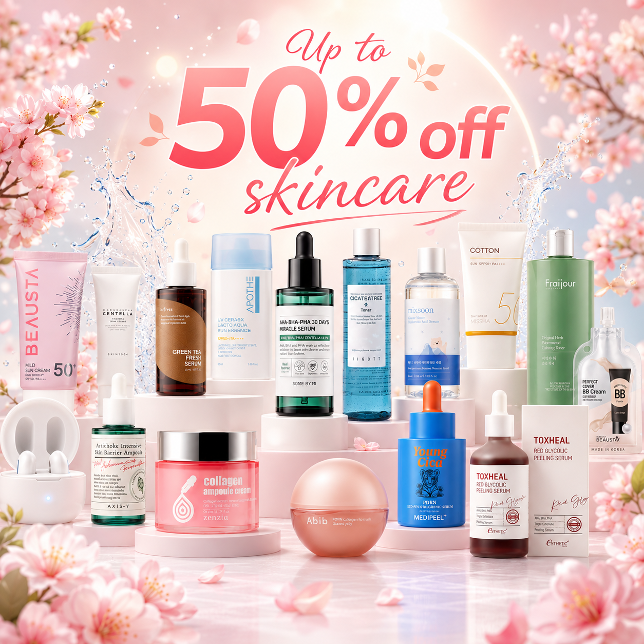 Do 50% zniżki na bestsellerowe produkty do pielęgnacji skóry twarzy