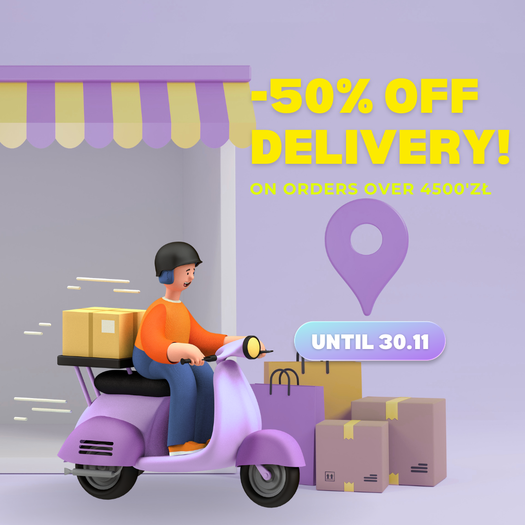 -50% na dostawę