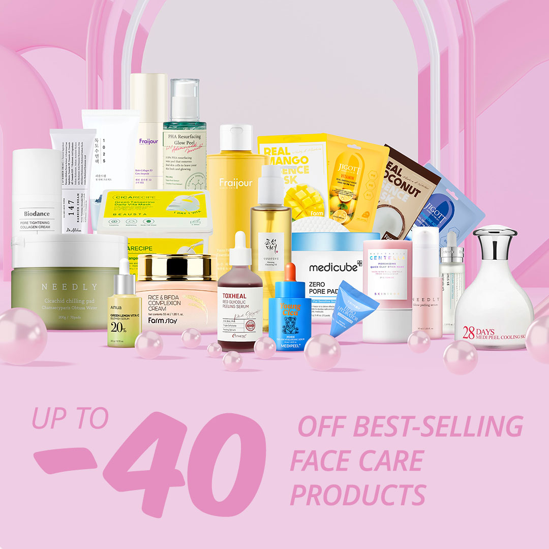 Up to 40% off best-selling face care products