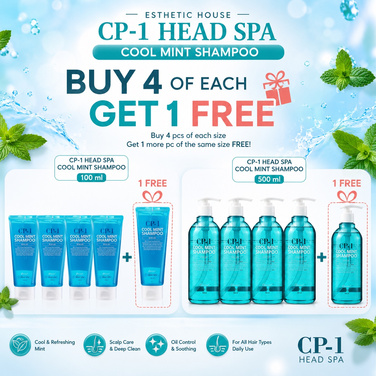 4=5 CP-1 Head Spa Cool Mint Shampoo